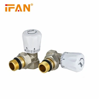 Handvirkur pípulagnir Brass ofnventill
